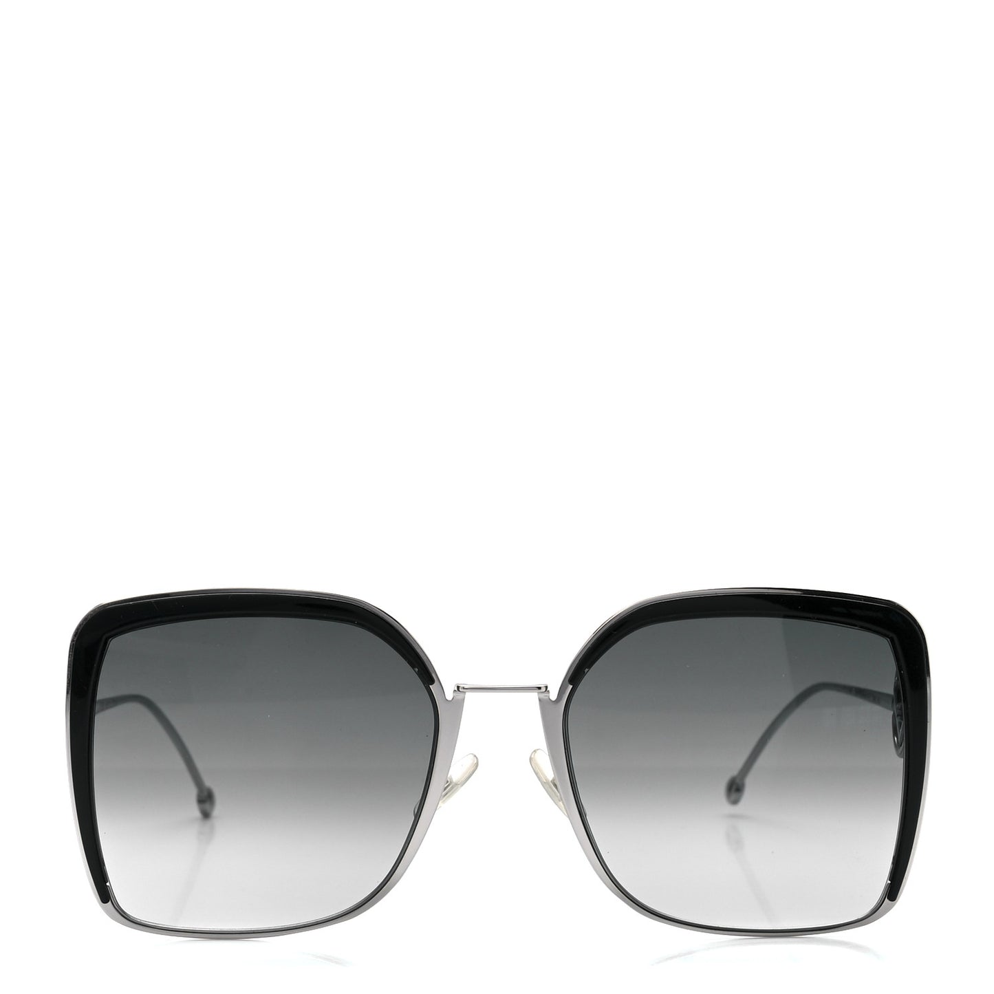 Metal Acetate F is Fendi Square Sunglasses FF 0294/S Silver