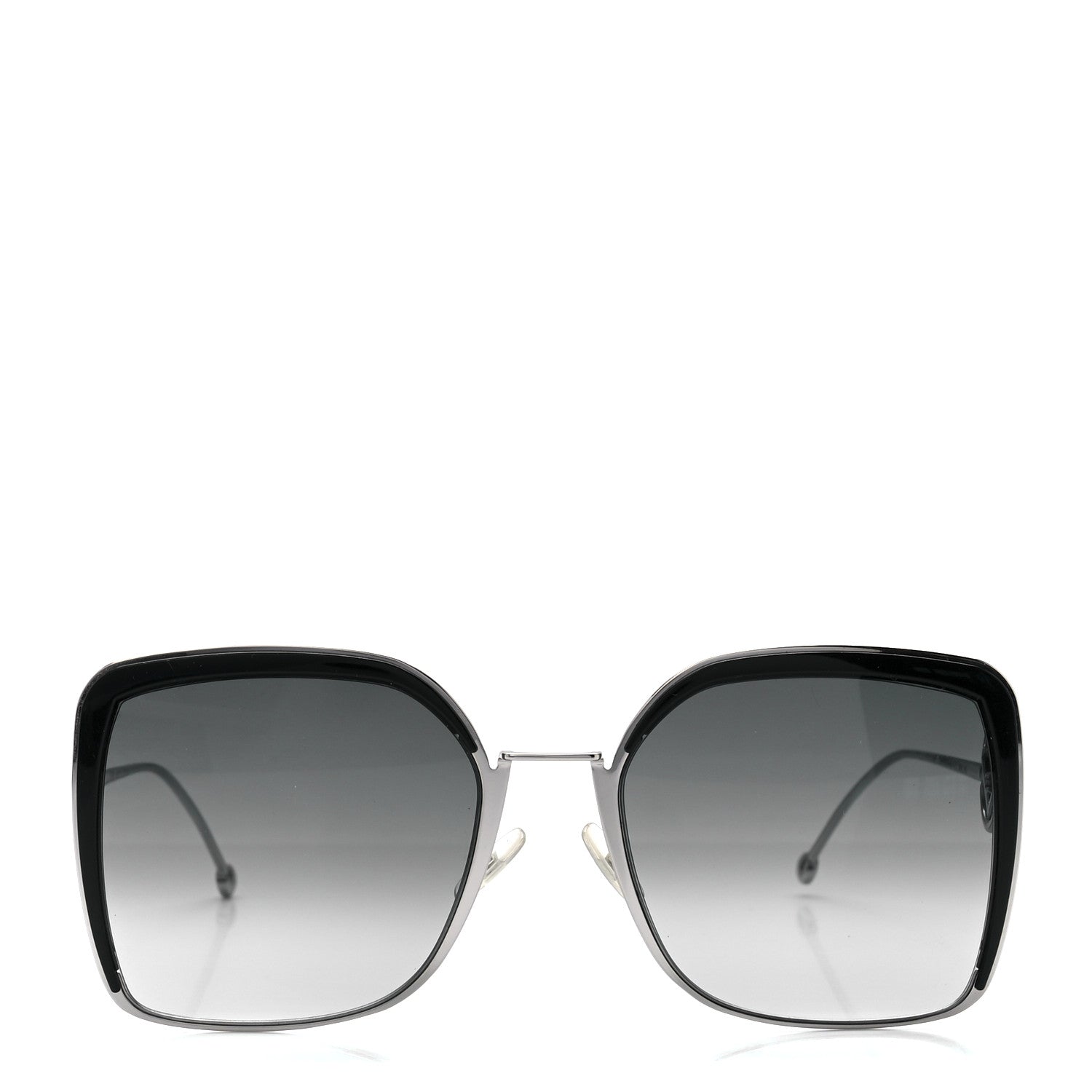 Fendi Metal Acetate F is Fendi Square Sunglasses FF 0294/S Silver 2 of 7