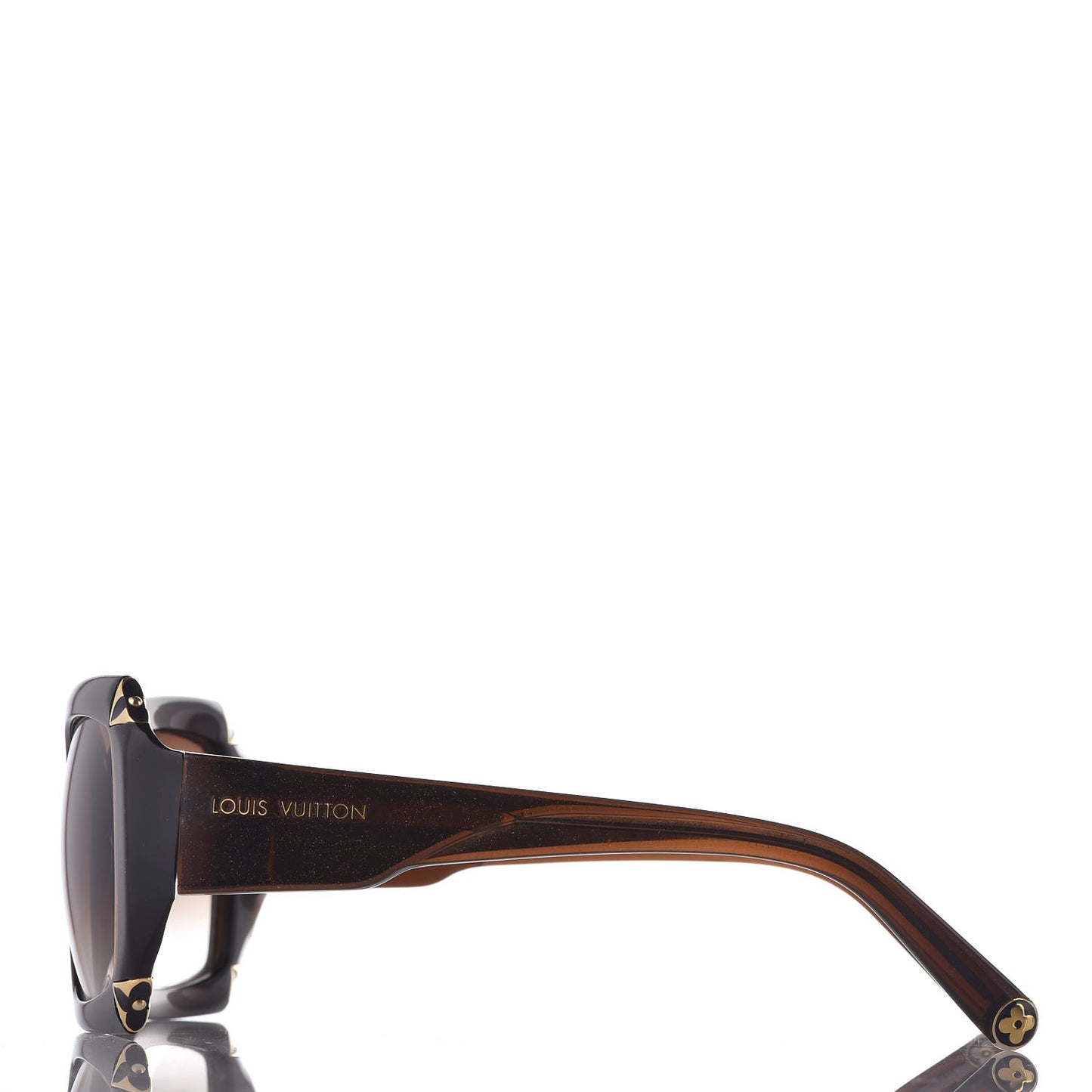 Hortensia Cat Eye Sunglasses Z0366W Brown Glitter