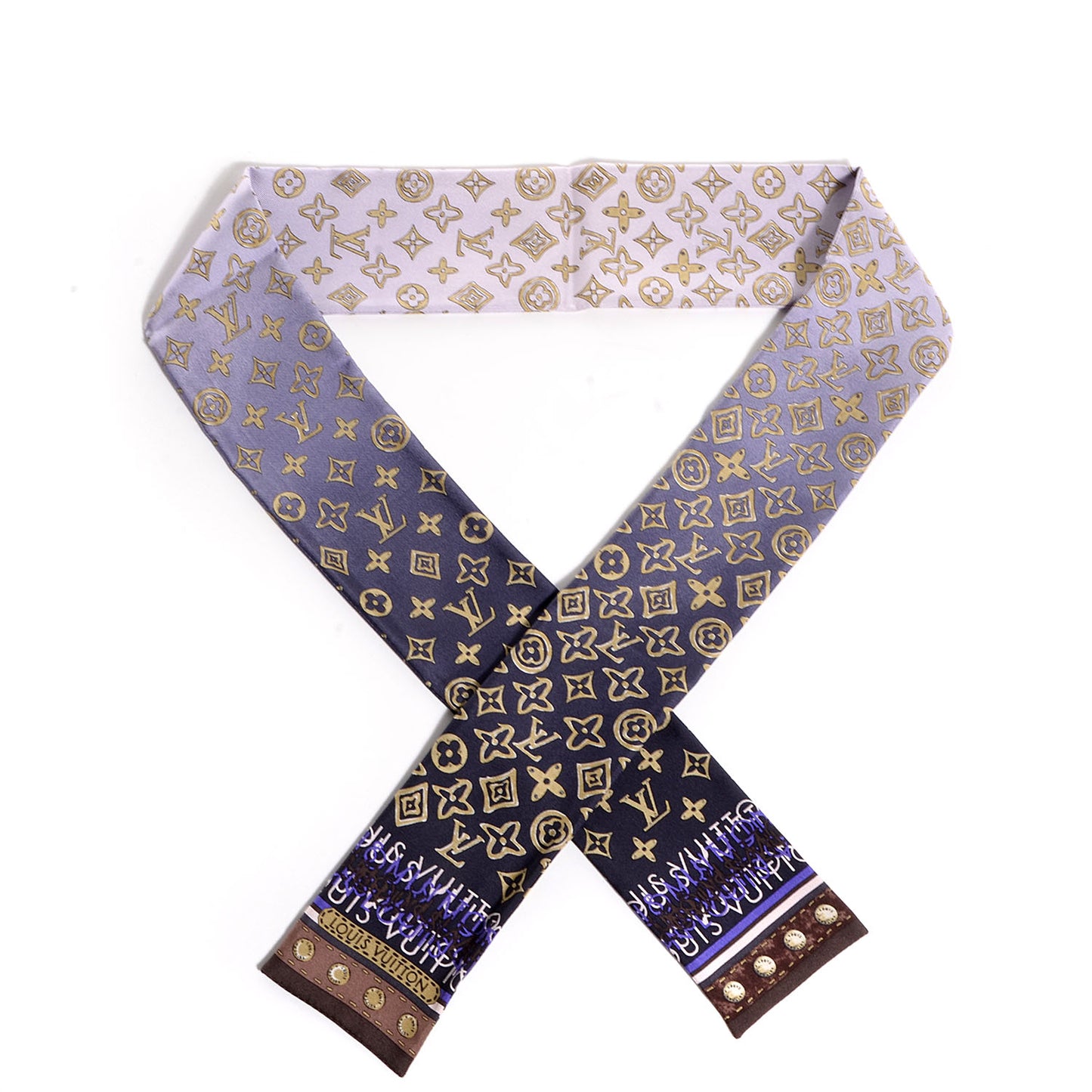 Silk Monogram Map Bandeau