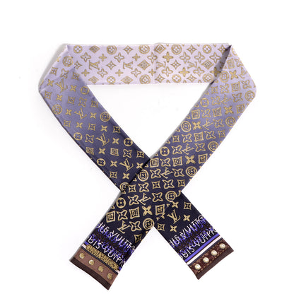 Louis Vuitton Silk Monogram Map Bandeau 1 of 6