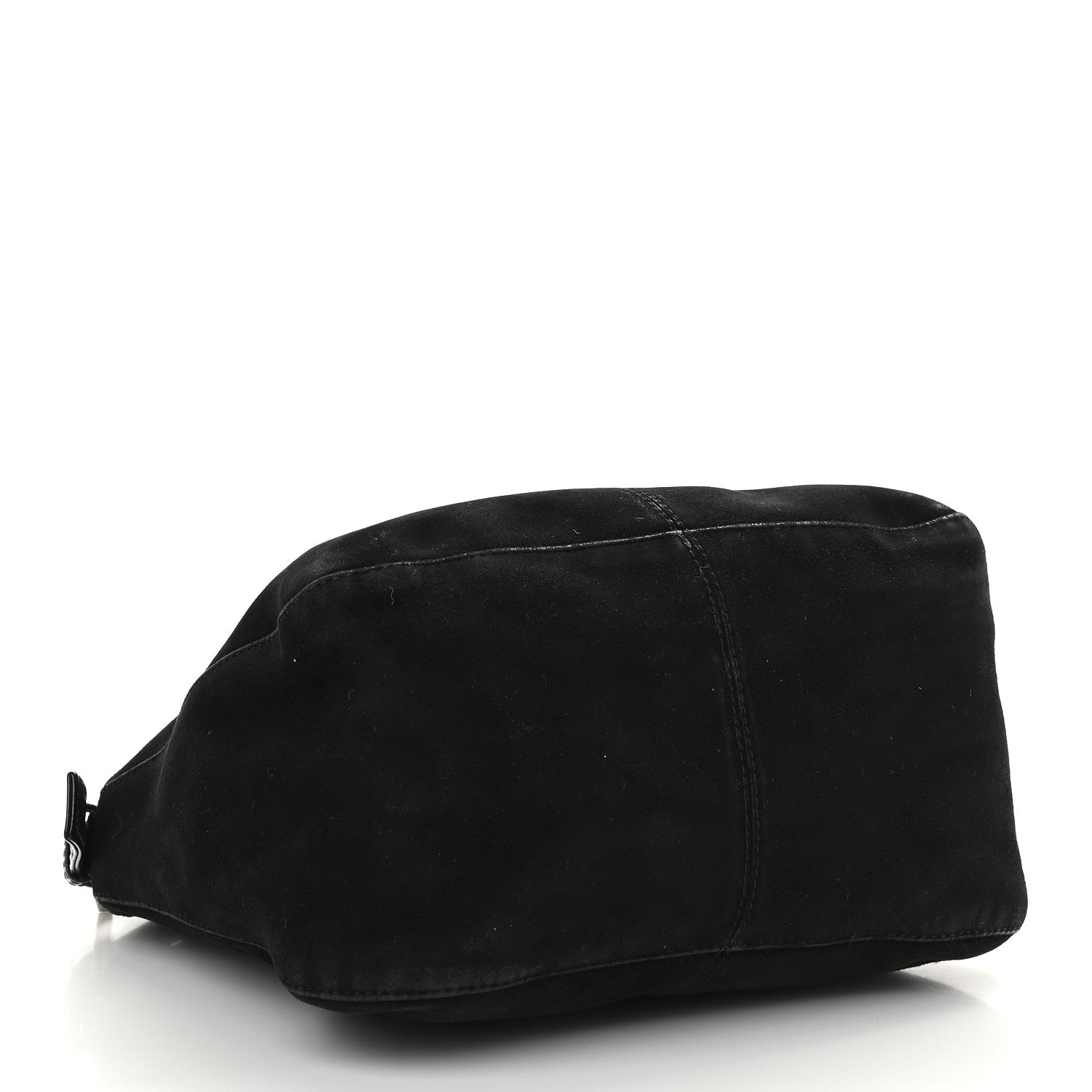 Fendi Suede Shoulder Bag Black 4 of 9