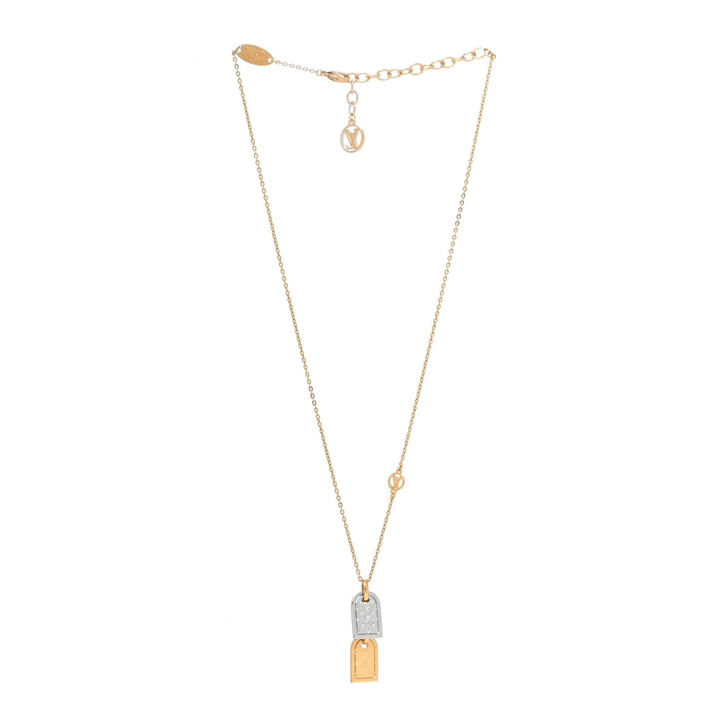 Nanogram Name Tag Necklace Gold