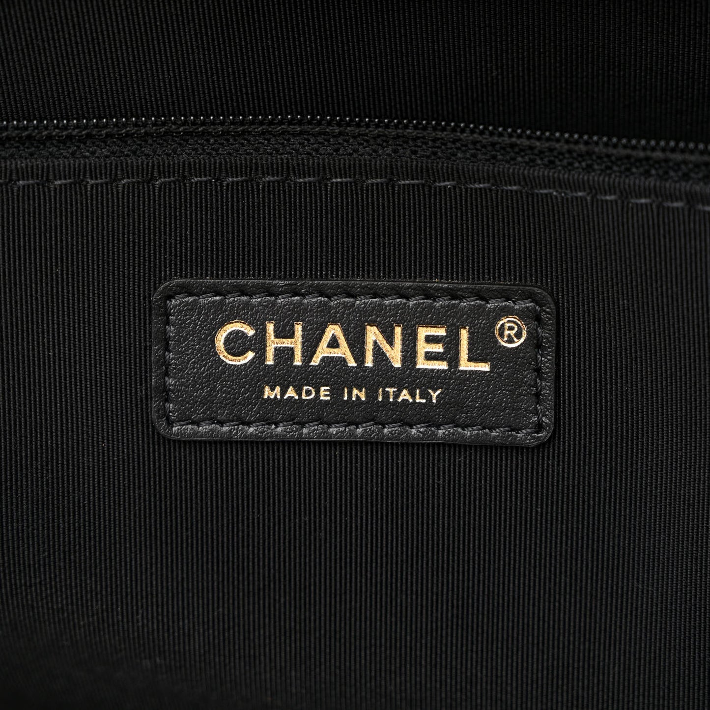 Aged Calfskin Medium Charms Deauville Tote Black