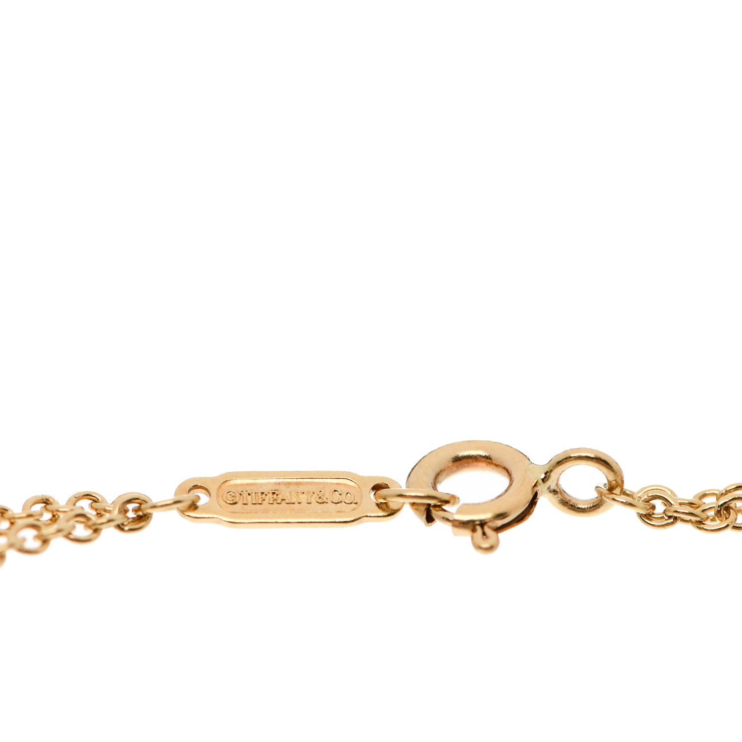 Tiffany 18K Yellow Gold Return To Tiffany Love Heart Tag Key Bracelet 4 of 5