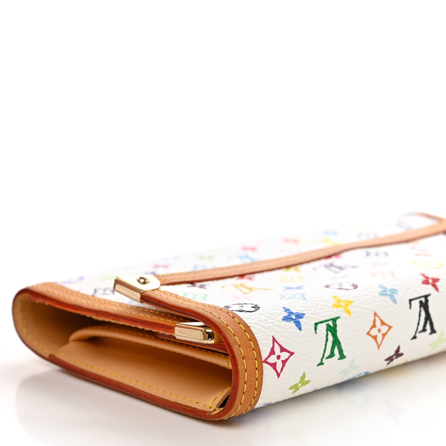 Louis Vuitton Monogram Multicolor Porte Tresor International Wallet White 11 of 12