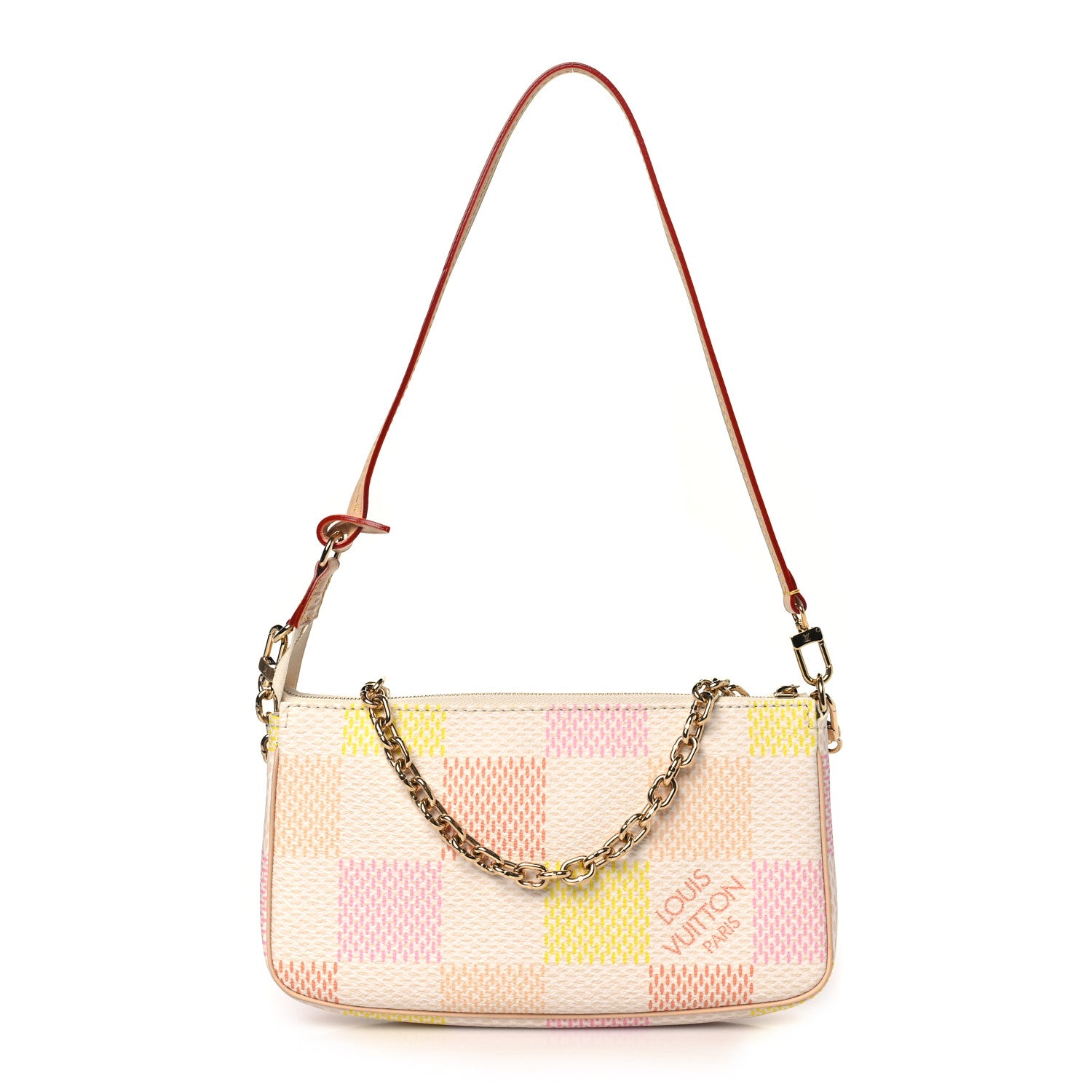Louis Vuitton Damier Pochette Accessories NM Peach Pink 1 of 9