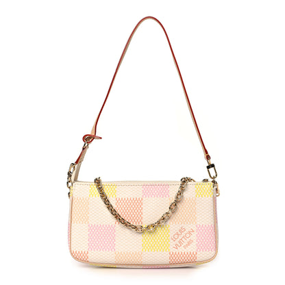 Louis Vuitton Damier Pochette Accessories NM Peach Pink 1 of 9