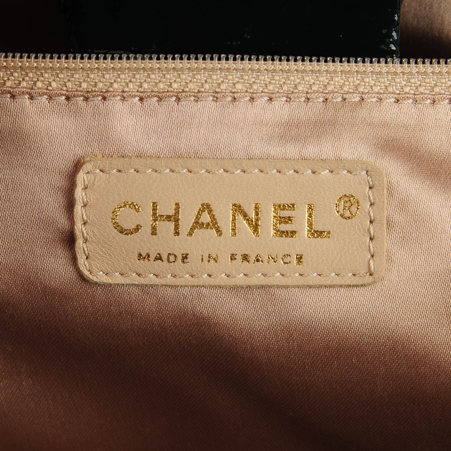 Chanel Vinyl Rock and Chain XL Flap Dark Green 6 of 7