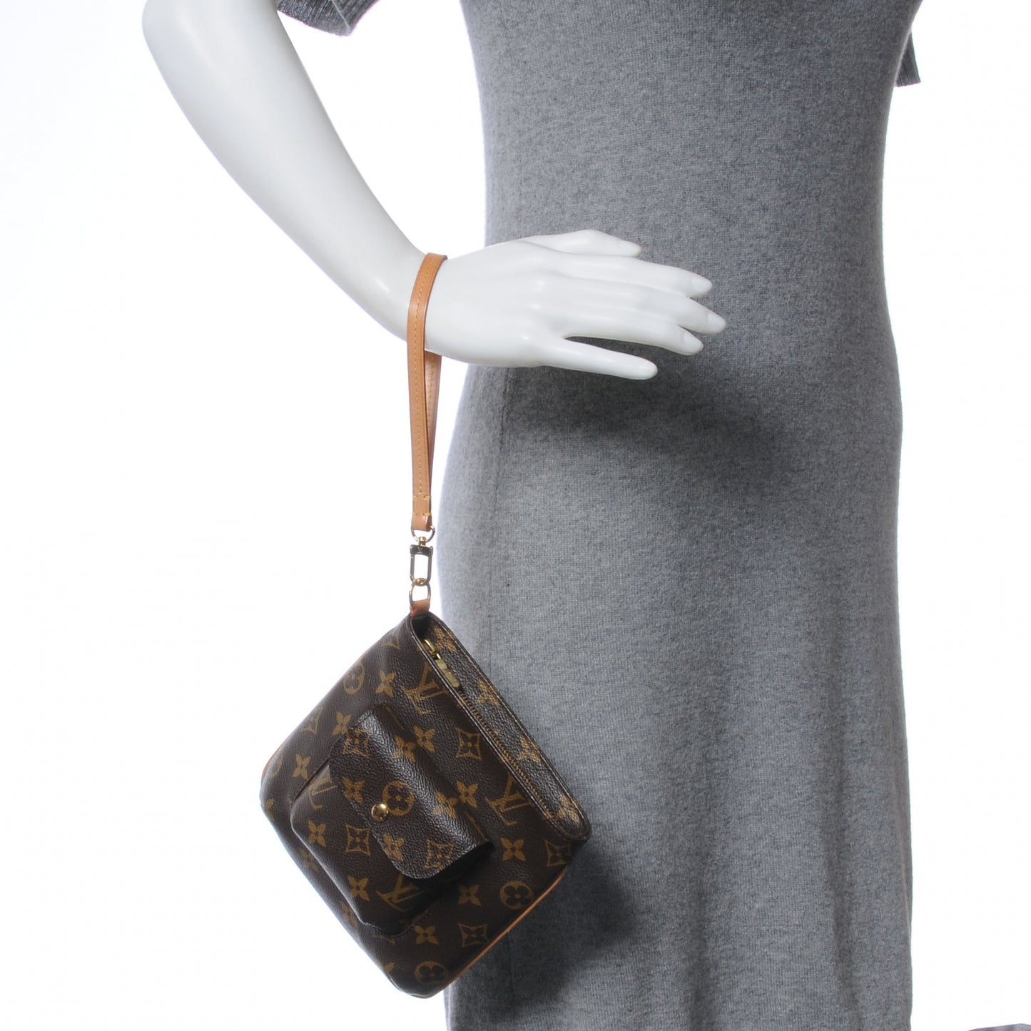 Monogram Partition Wristlet