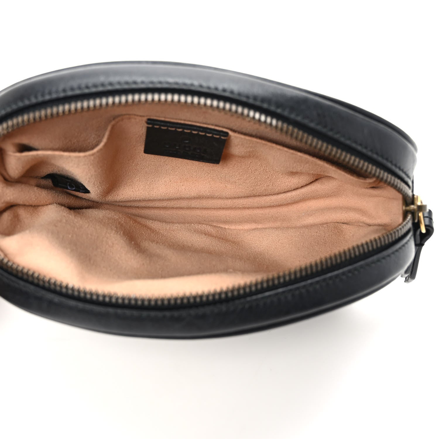 Gucci Calfskin Matelasse GG Marmont Belt Bag 75 30 Black 4 of 8