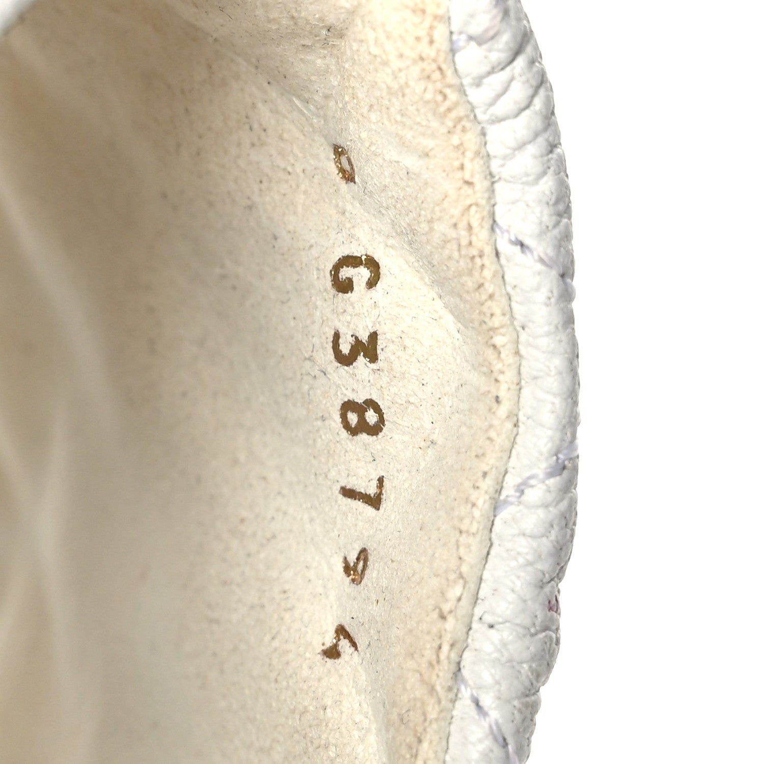 Chanel Shiny Goatskin Quilted CC Mules Sandals 37.5 White 6 of 8