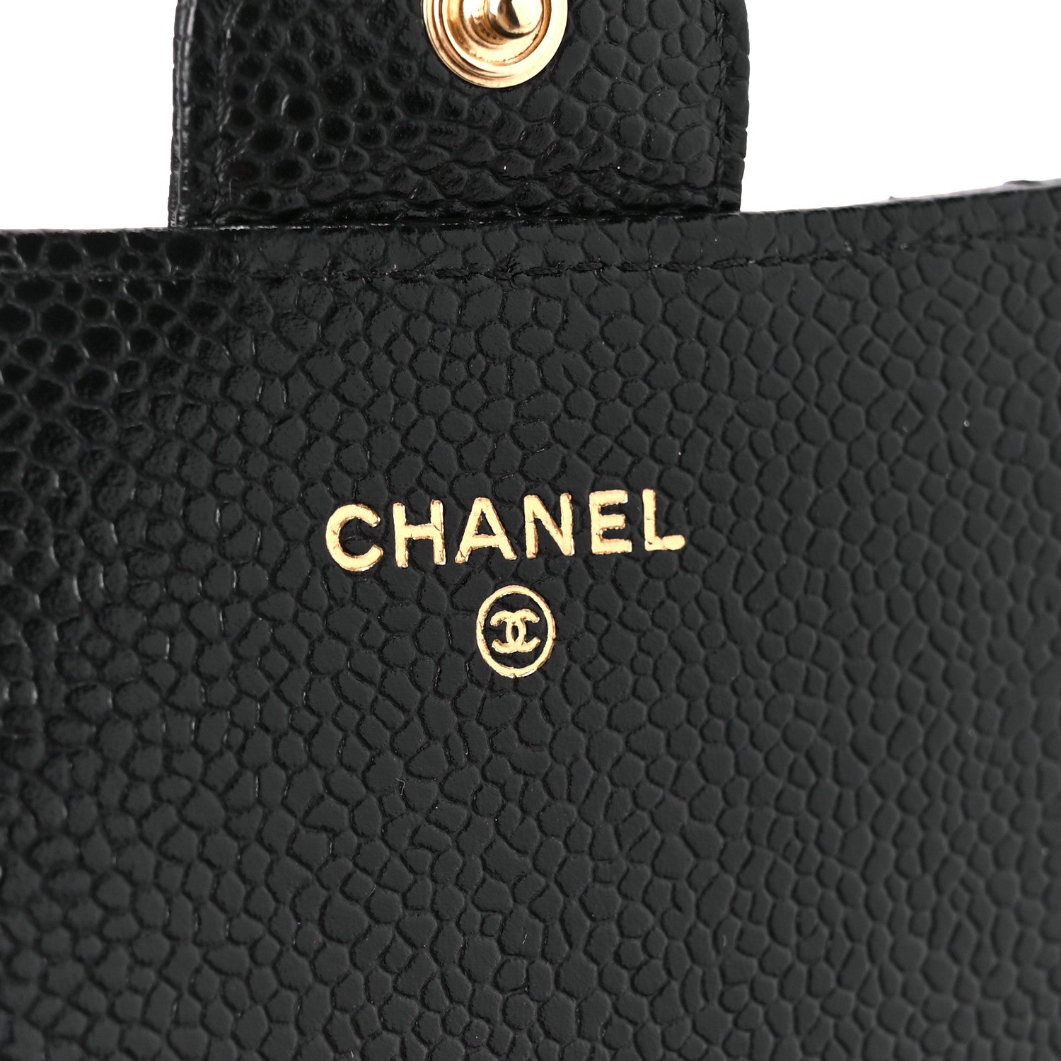Chanel Caviar Quilted Large Gusset Flap Wallet Black 6 of 11