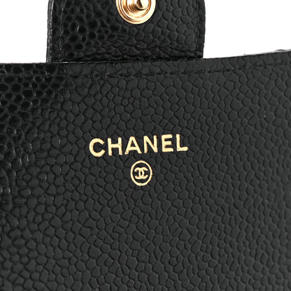 Chanel Caviar Quilted Large Gusset Flap Wallet Black 6 of 11