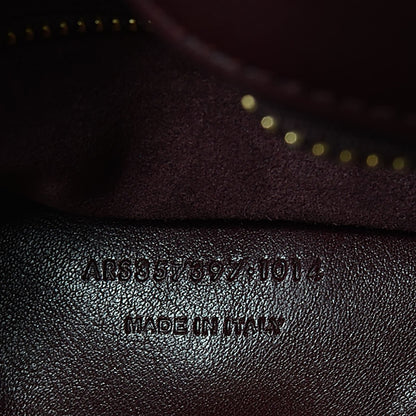 Saint Laurent Calfskin Matelassé Monogram Small Cabas Bordeaux 7 of 9