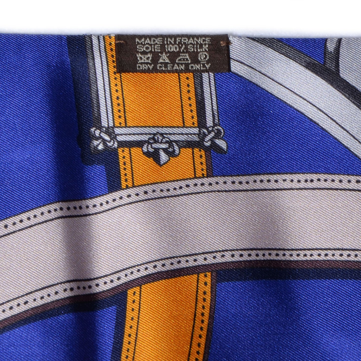 Silk Cavalcadour Maxi Twilly Bleu