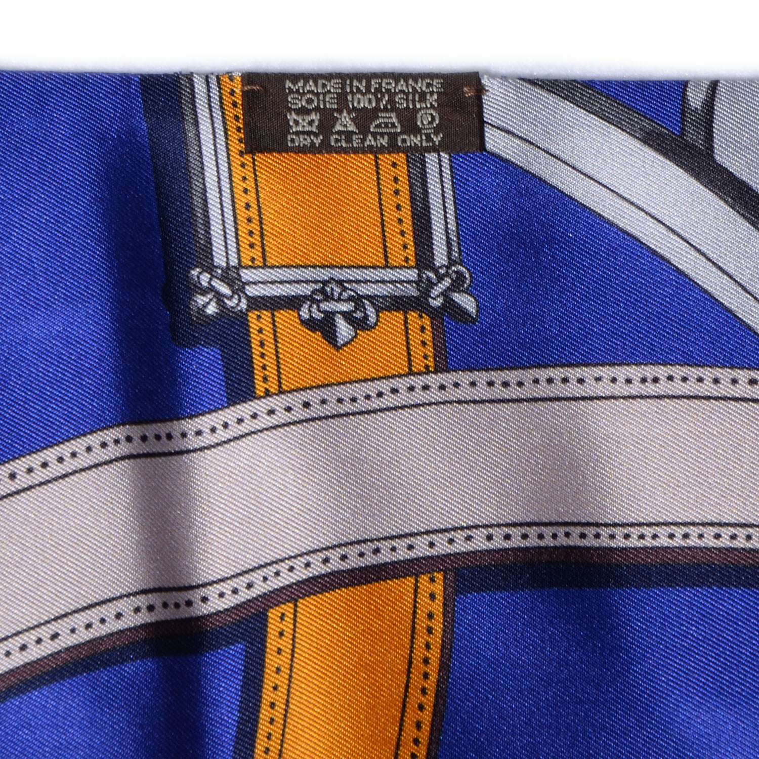 Hermes Silk Cavalcadour Maxi Twilly Bleu 5 of 6
