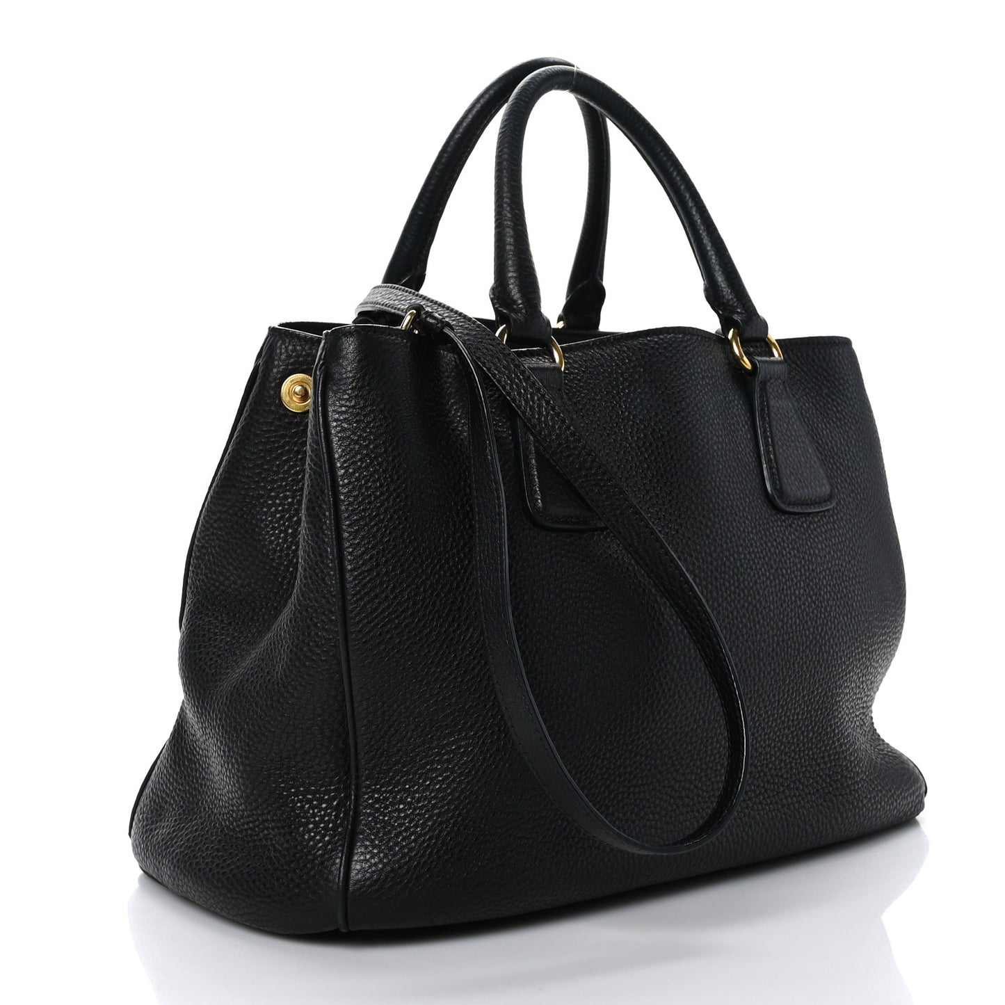 Vitello Daino Tote Black