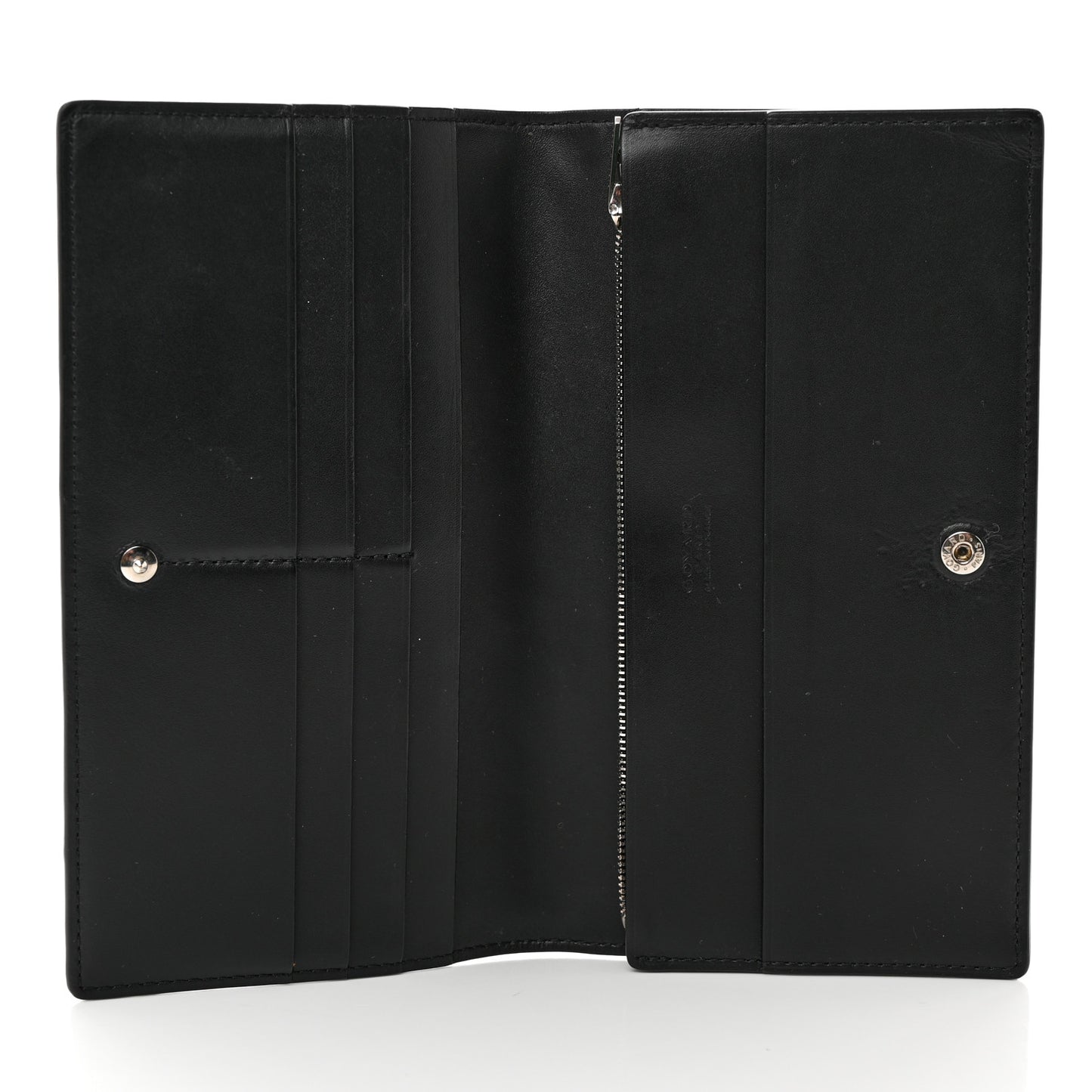 Goyardine Long Bi-Fold Wallet Black
