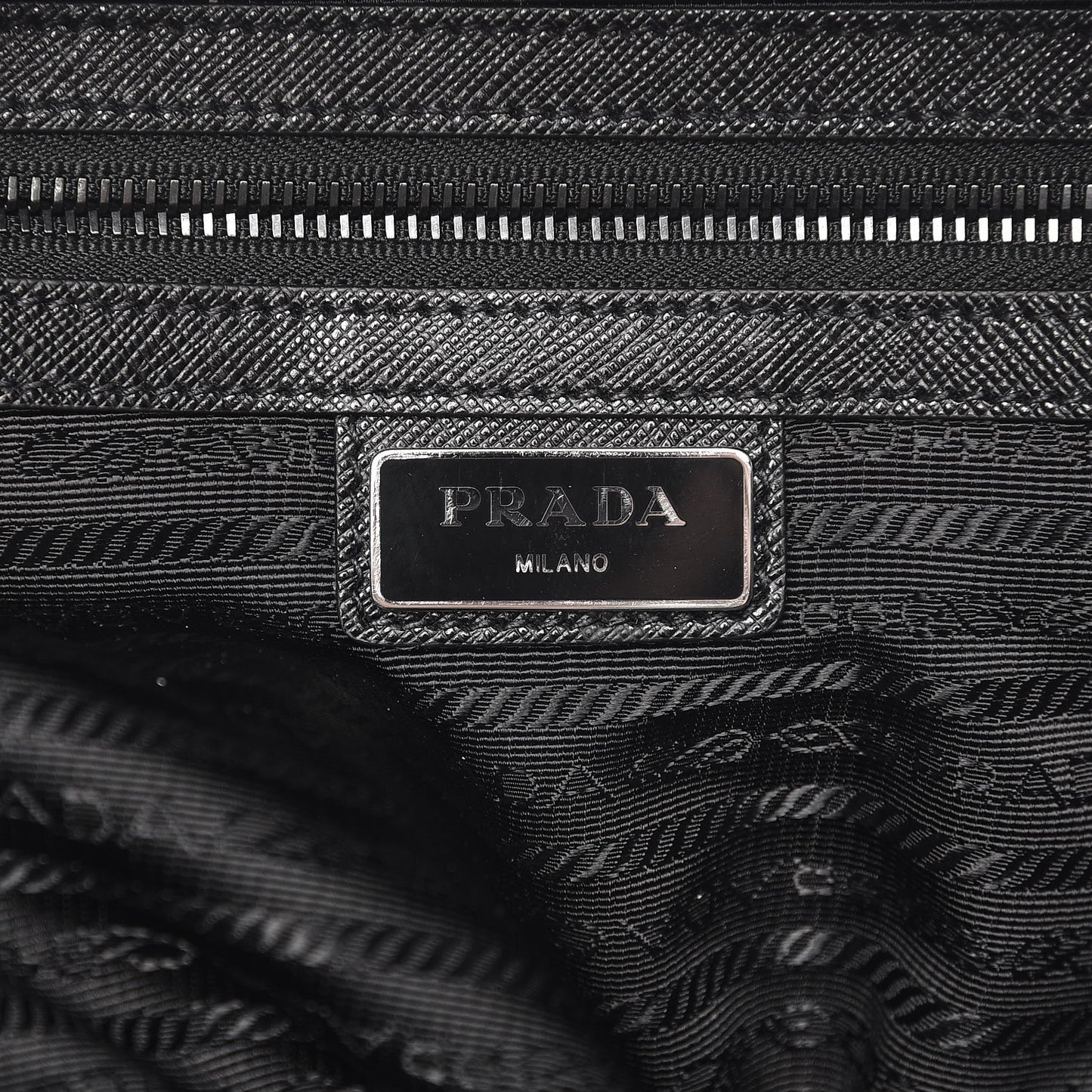 Tessuto Nylon Saffiano Duffle Bag Nero Black