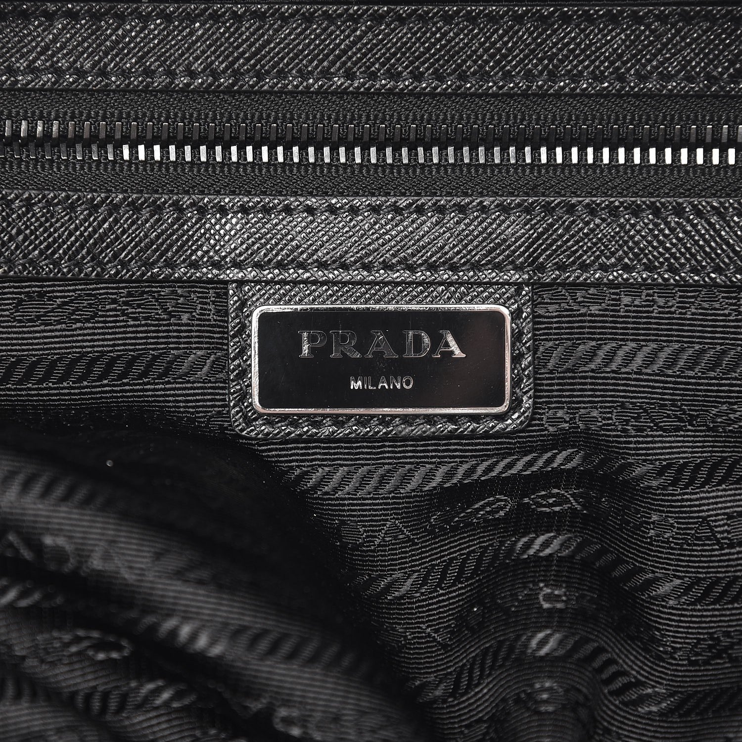 Prada Tessuto Nylon Saffiano Duffle Bag Nero Black 7 of 8