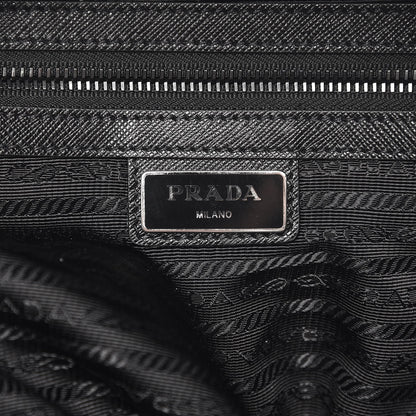 Prada Tessuto Nylon Saffiano Duffle Bag Nero Black 7 of 8
