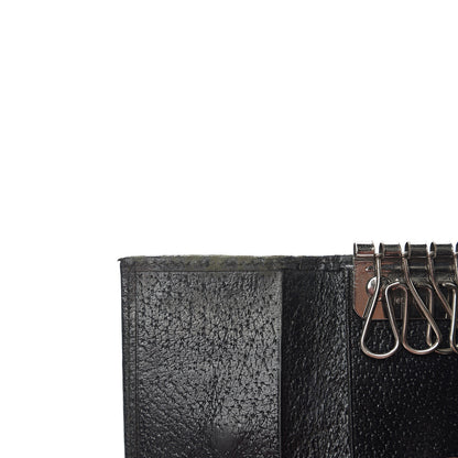 Gucci Calfskin Square G 6 Key Holder Case Black 6 of 7