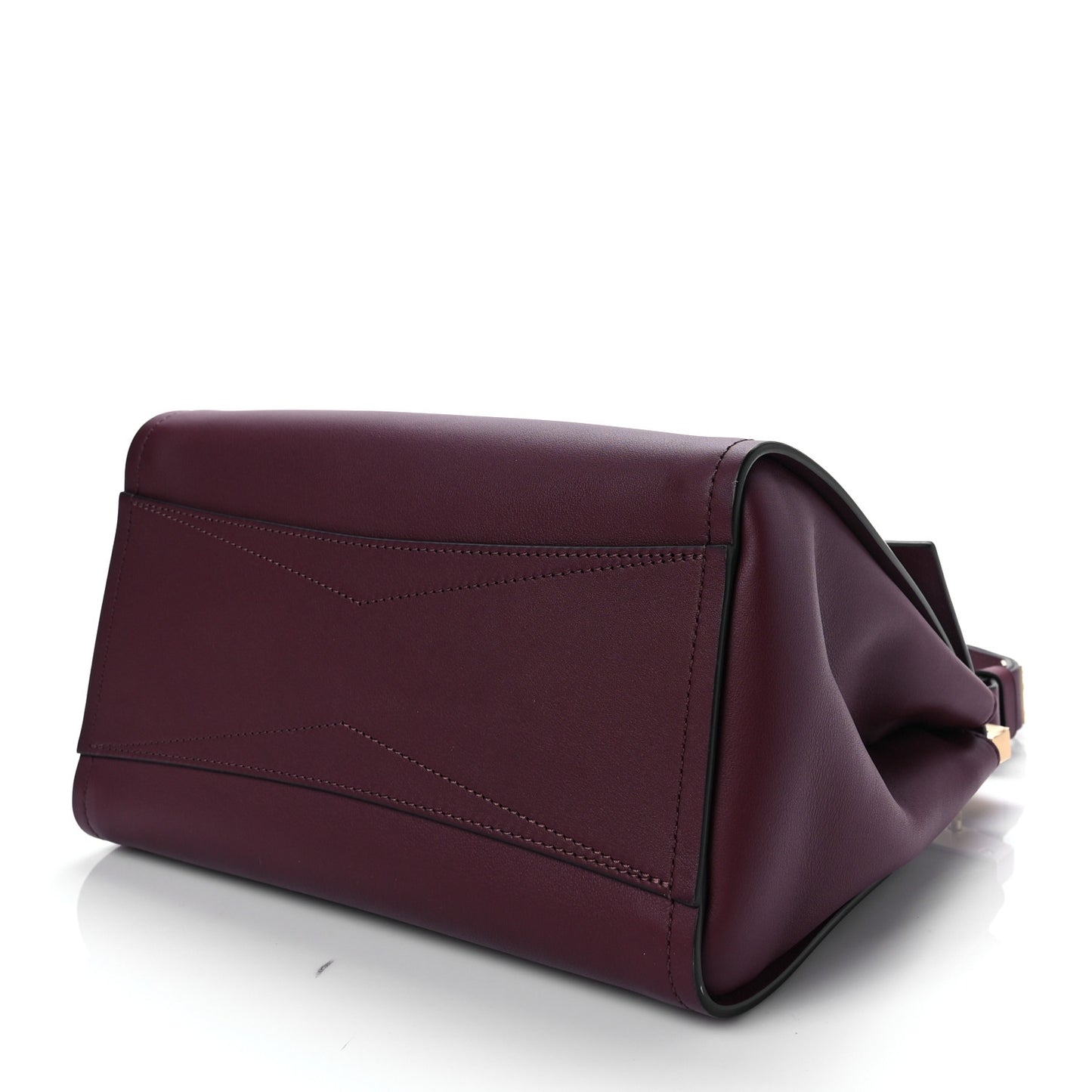 Calfskin Small Mystic Shoulder Bag Aubergine