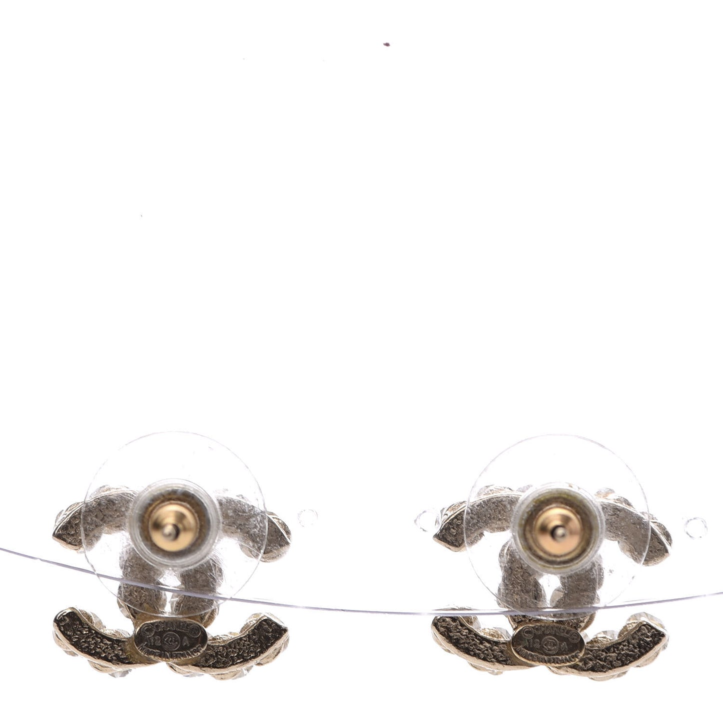 Crystal CC Earrings Gold