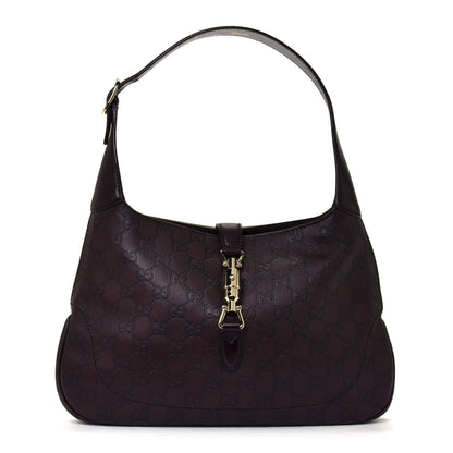 Gucci Guccissima Small Jackie O Hobo Chocolate 1 of 10