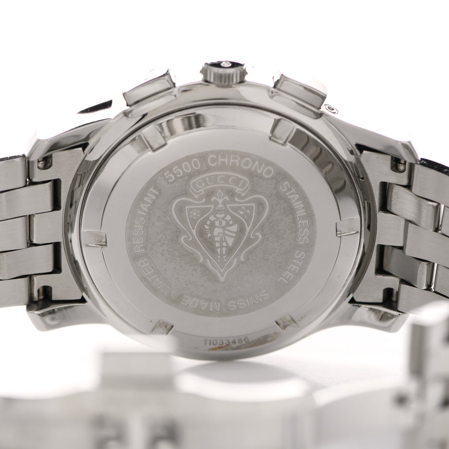 Stainless Steel 42mm 5500 Chronograph Quartz Watch Black