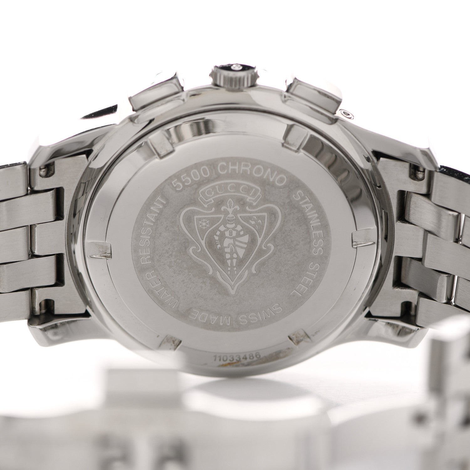 Gucci Stainless Steel 42mm 5500 Chronograph Quartz Watch Black 4 of 5