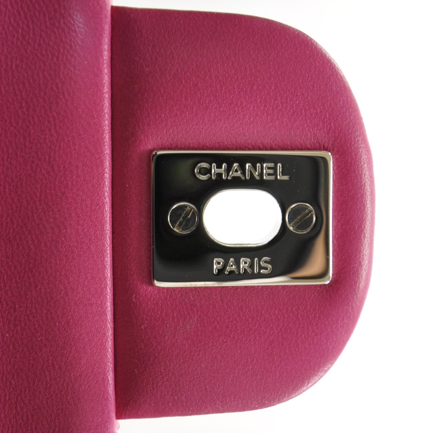 Chanel Patent Quilted Medium Double Flap Pink 9 of 10