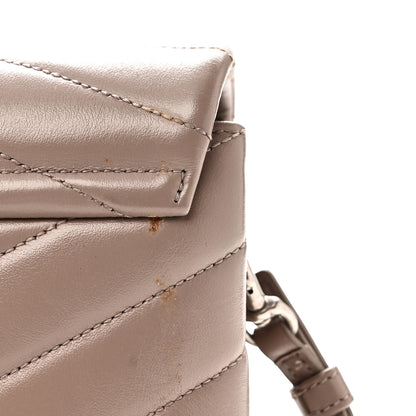 Saint Laurent Calfskin Y Quilted Monogram Toy Loulou Crossbody Bag Mink 9 of 12