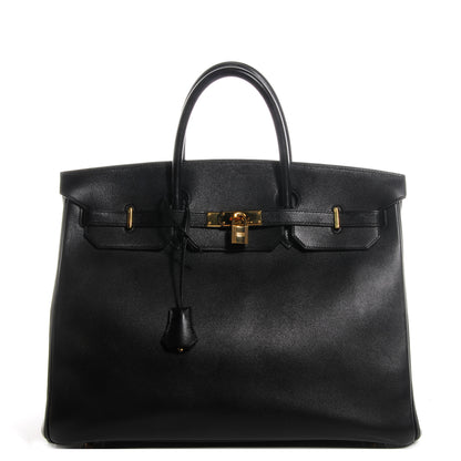 Hermes Swift Birkin 40 Black 1 of 9