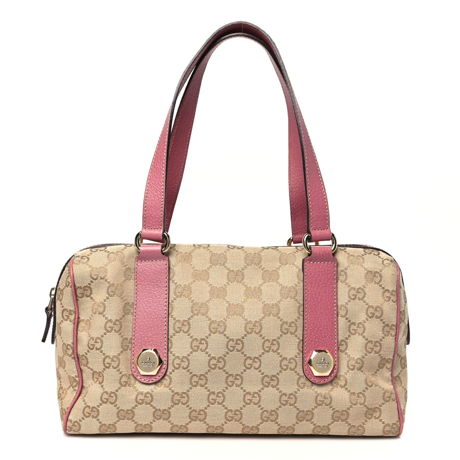 Gucci Monogram Small Charmy Boston Pink 1 of 10
