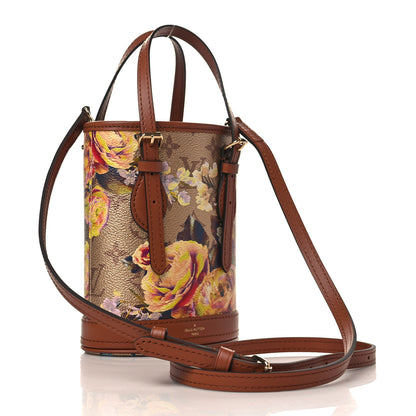 Louis Vuitton Metallic Monogram LV Garden Nano Bucket Bag Gold 4 of 10