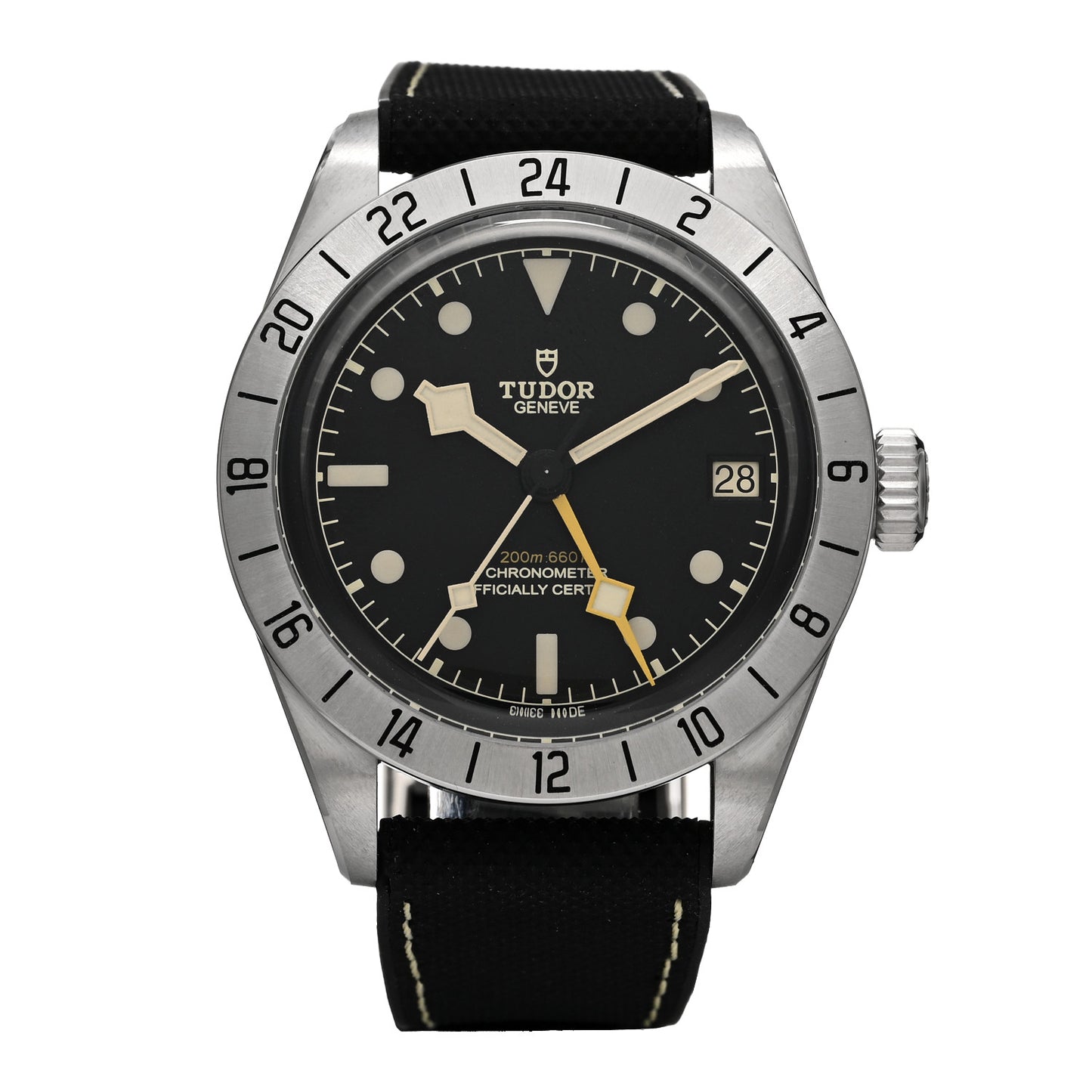 Stainless Steel Fabric 39mm Black Bay Automatic Watch Black 79470