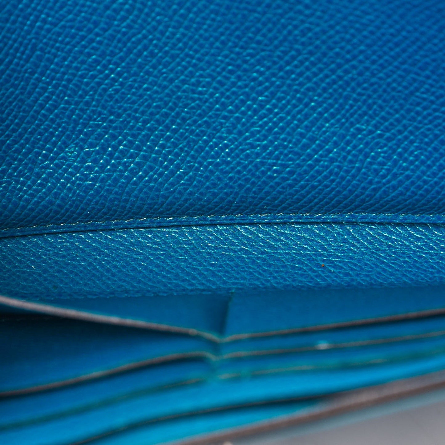 Epsom Kelly Longue Wallet Bleu Izmir
