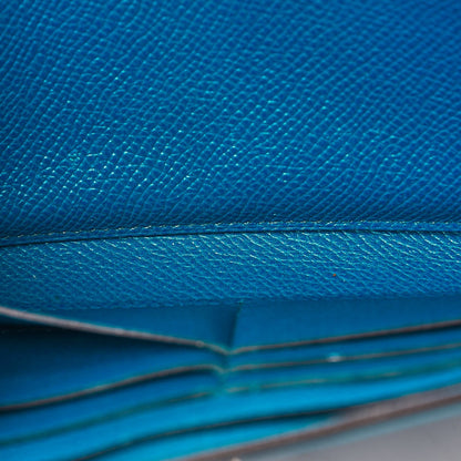 Hermes Epsom Kelly Longue Wallet Bleu Izmir 9 of 16