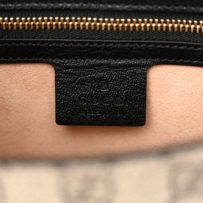 Gucci GG Supreme Monogram Calfskin Small Padlock Messenger Shoulder Bag Beige Black Cuir 6 of 14