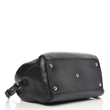Saint Laurent Calfskin Studded Classic Duffle 6 Black 4 of 9