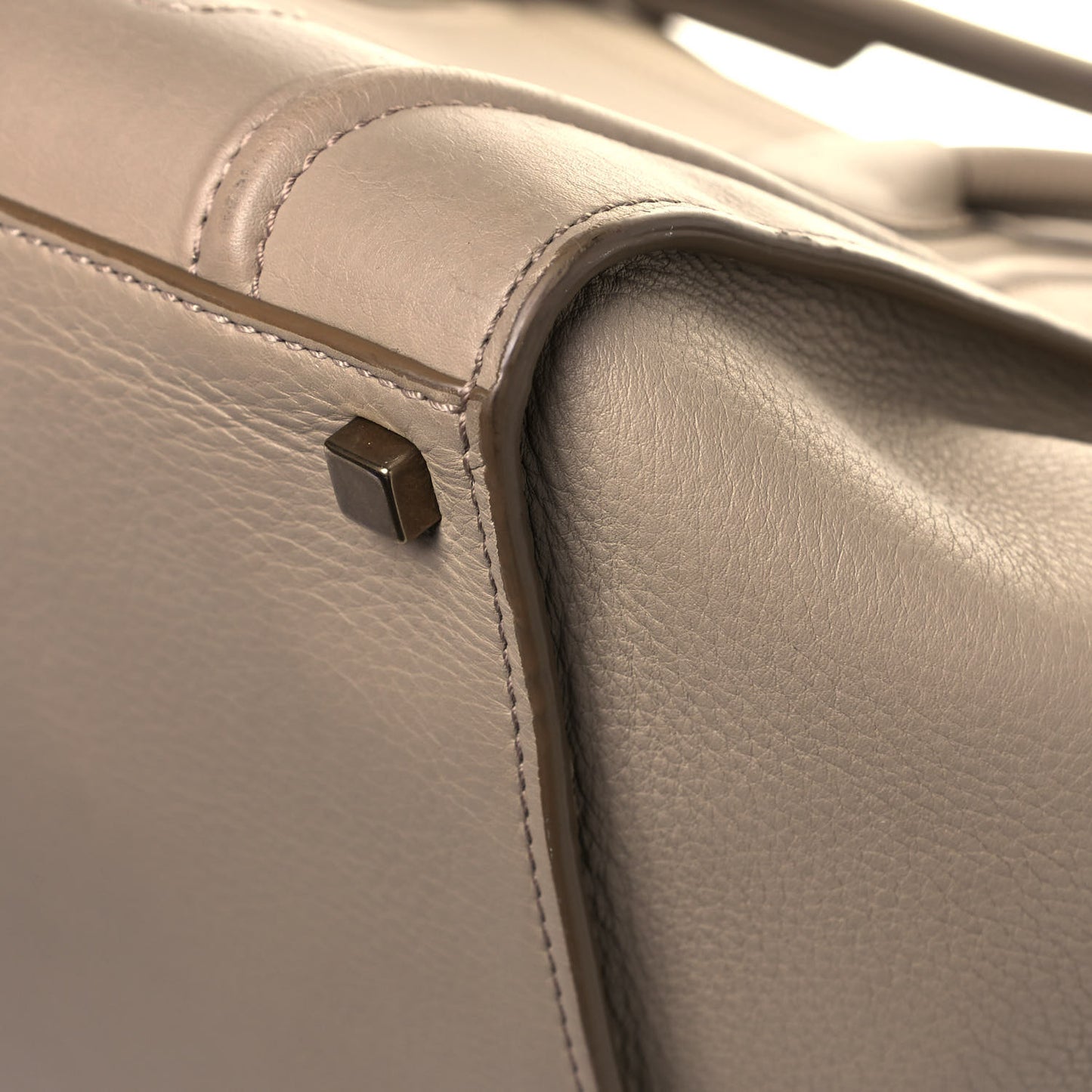 Supple Calfskin Medium Phantom Luggage Beige