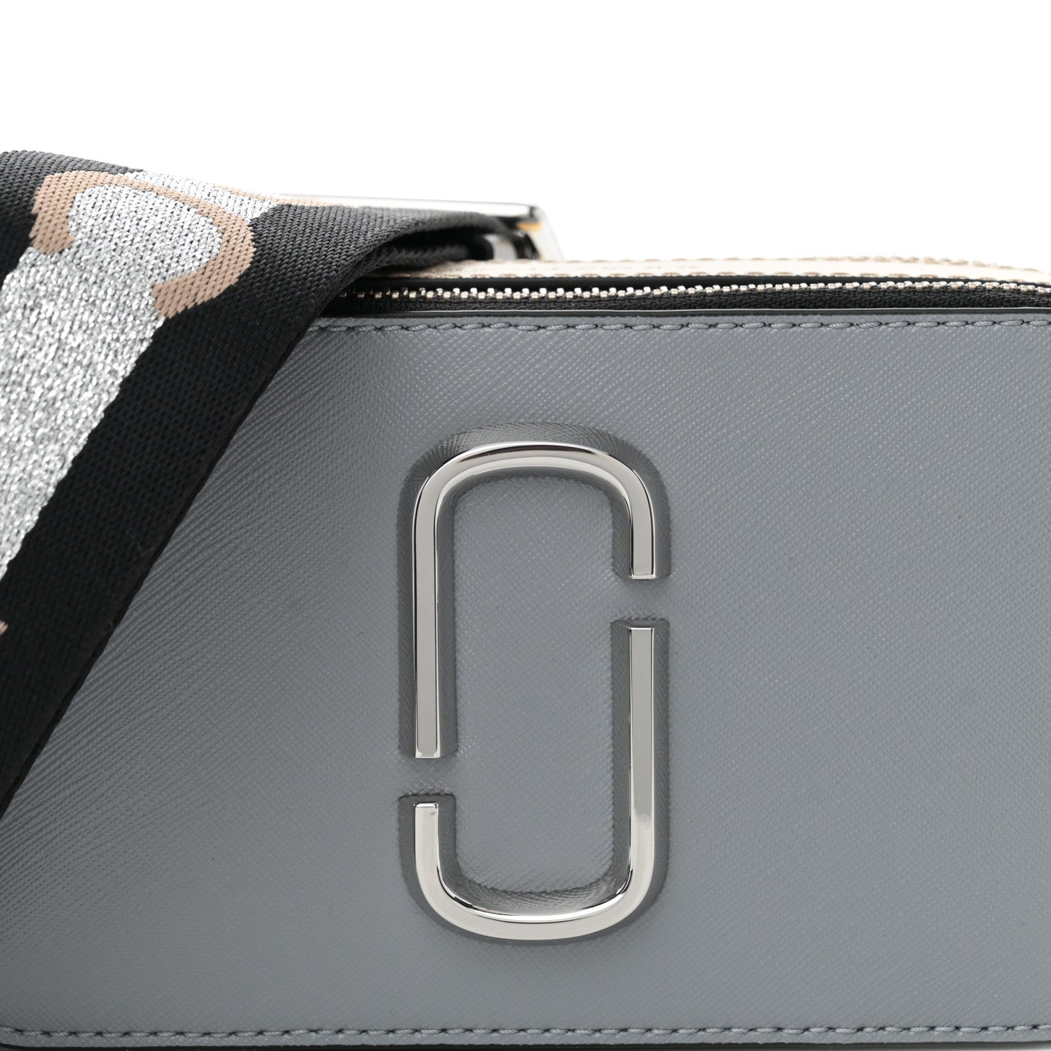 Marc Jacobs Saffiano Small Snapshot Camera Bag Wolf Grey 8 of 10