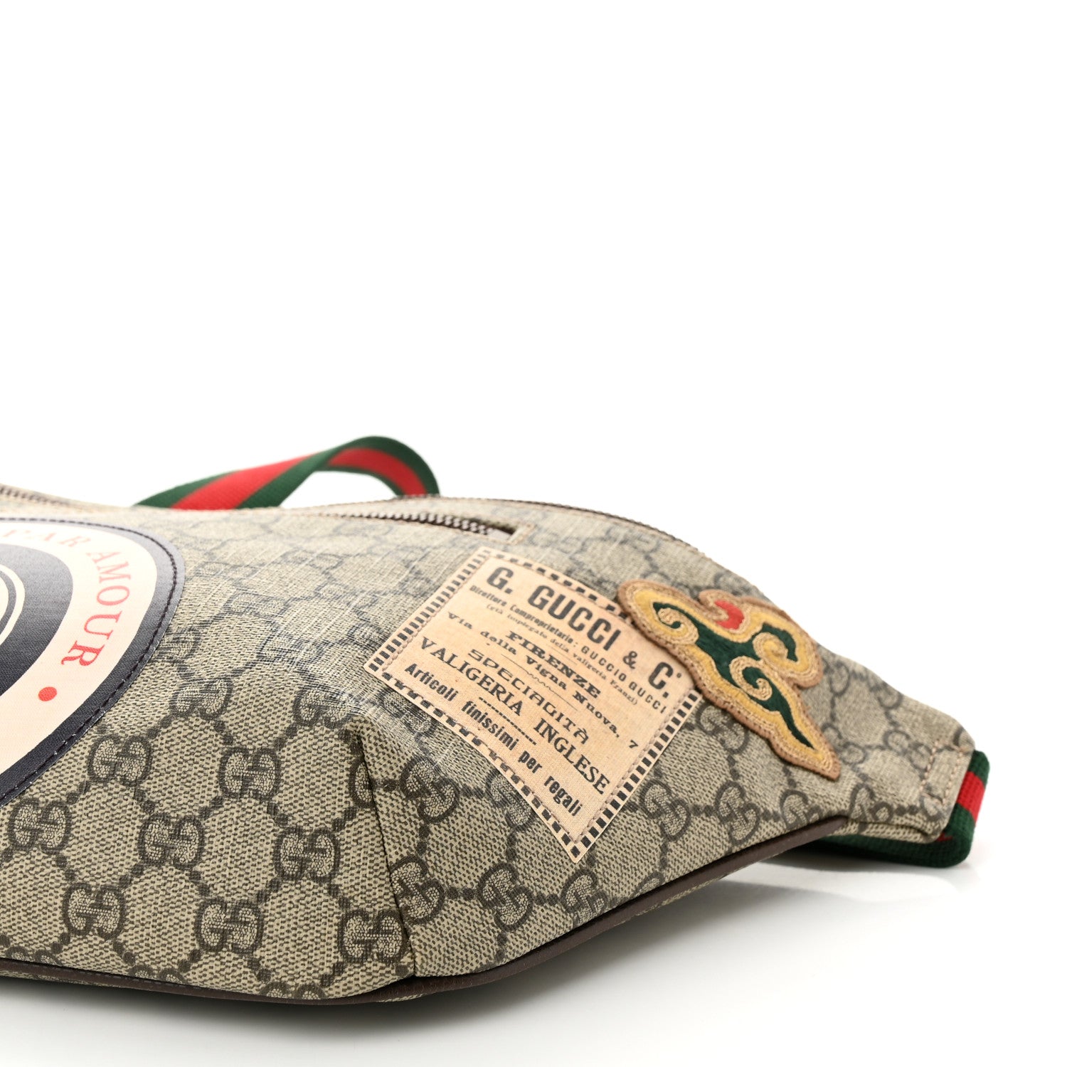 Gucci GG Supreme Monogram Courrier Belt Bag Beige New Acero 10 of 10