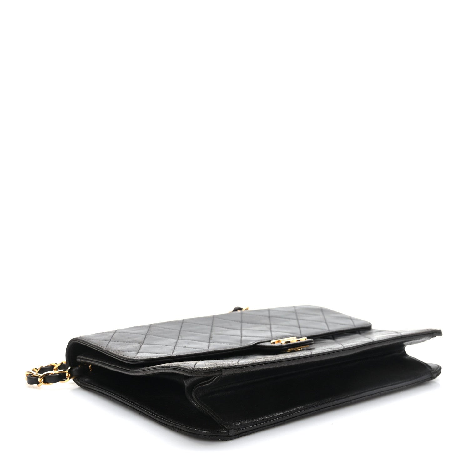 Chanel Lambskin Quilted Medium Single Flap Black 5 of 11