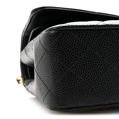 Chanel Caviar Quilted Medium Double Flap Black 9 of 11