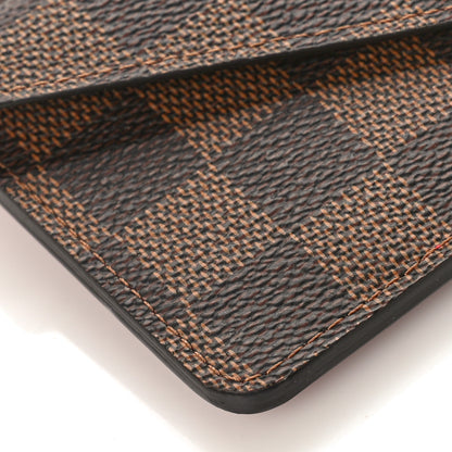 Louis Vuitton Damier Ebene Recto Verso Card Holder Red 7 of 9