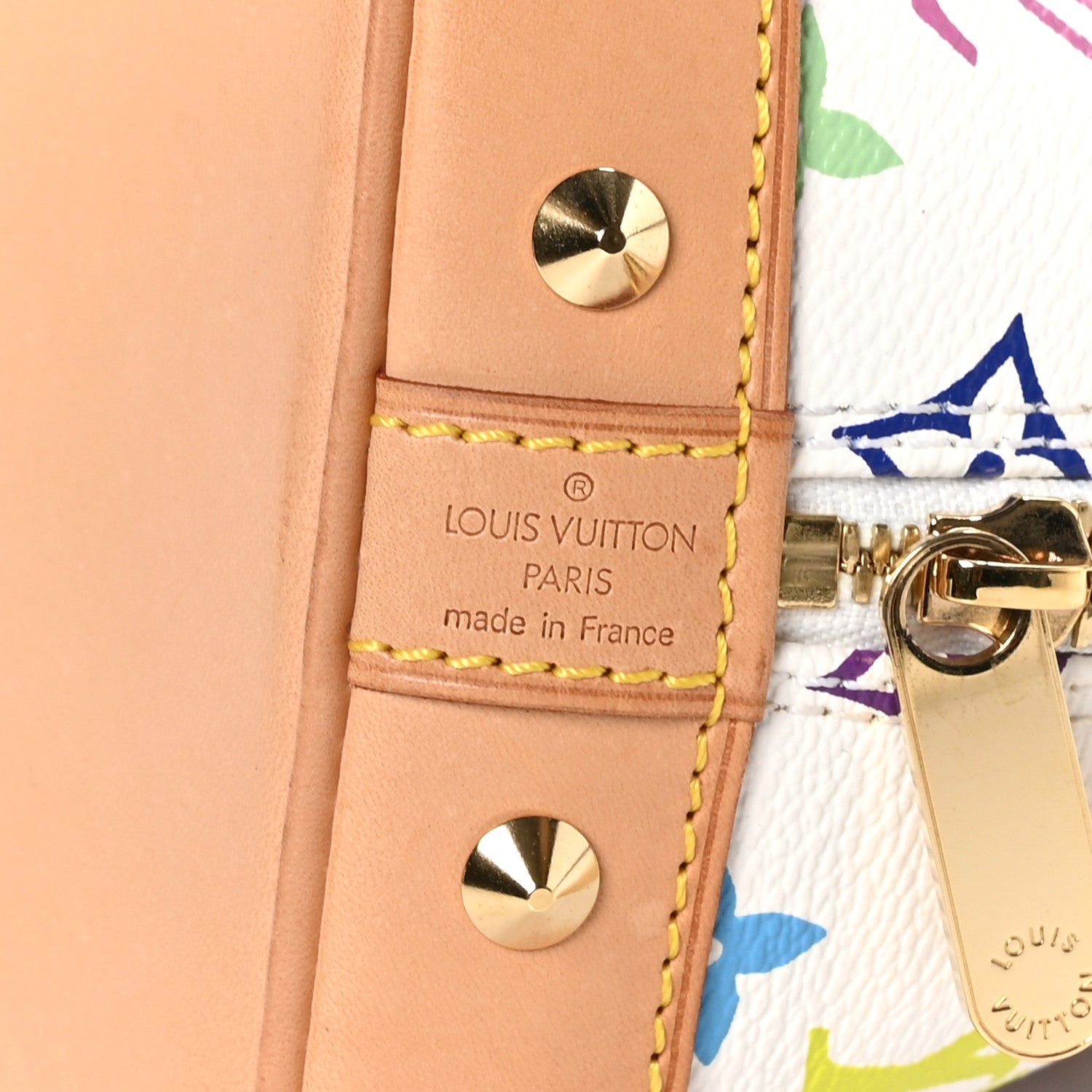 Louis Vuitton Monogram Multicolor Alma White 7 of 13