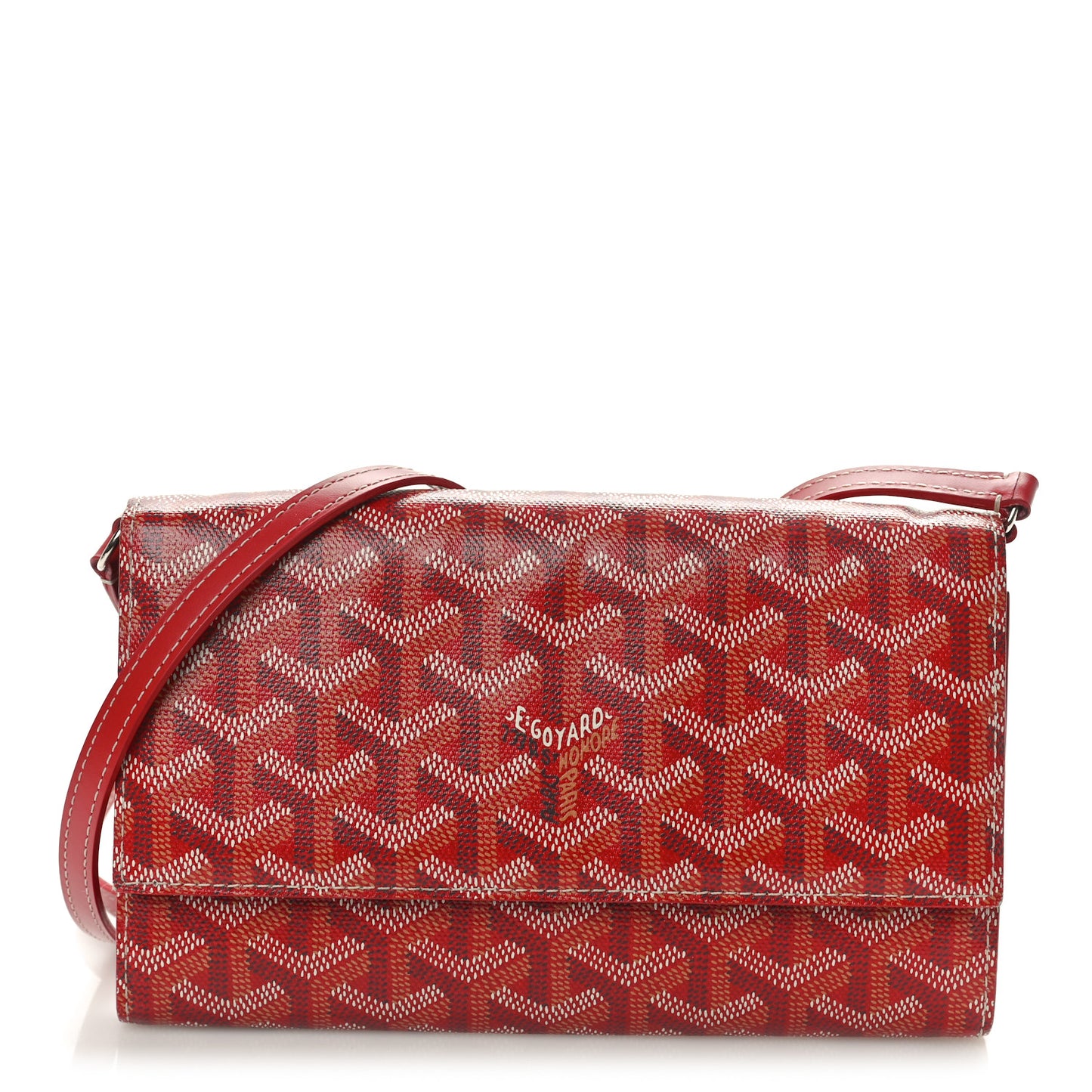 Goyardine Varenne Continental Wallet Red